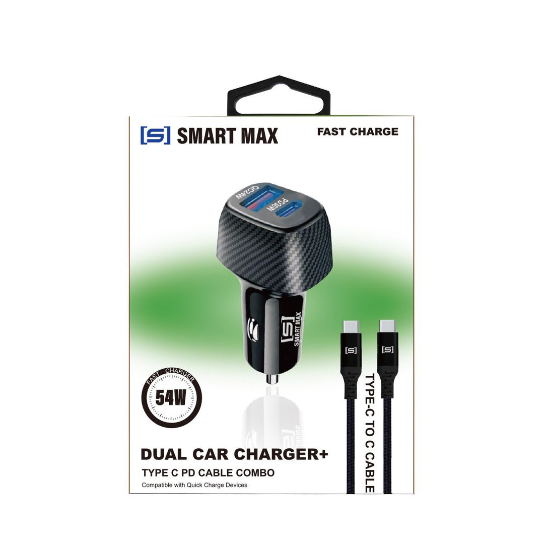 Dual Car Type C Charger C TO C Cable 5 PCS