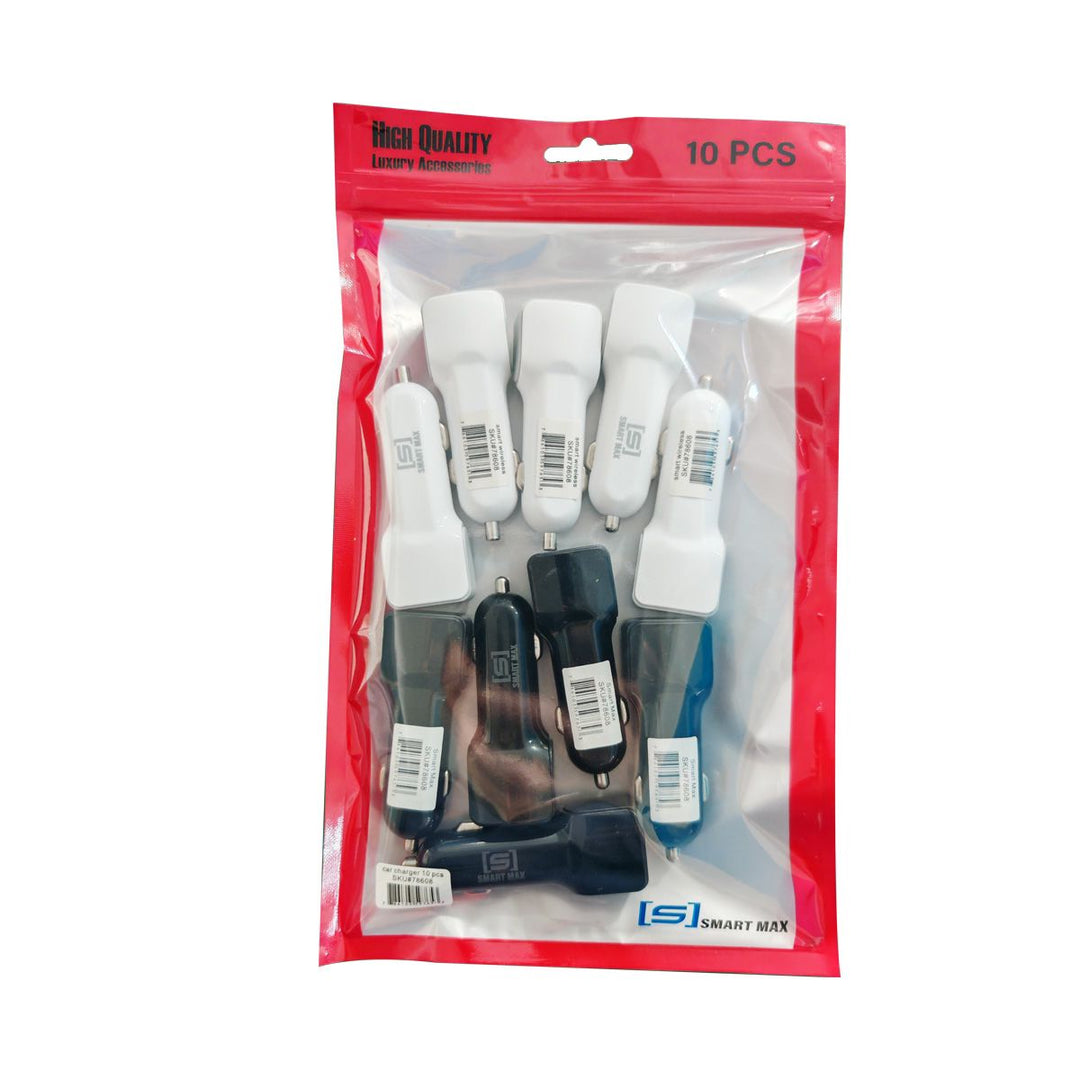 SINGLE DUAL CAR ADAPTER 10 PACK