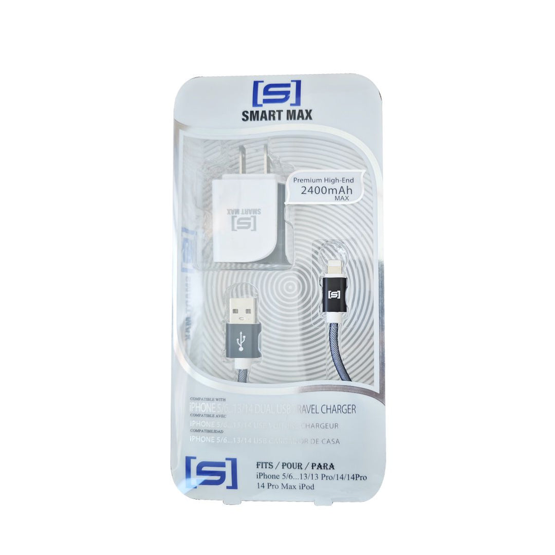 iPhone DUAL USB TRAVEL CHARGER 5 PCS